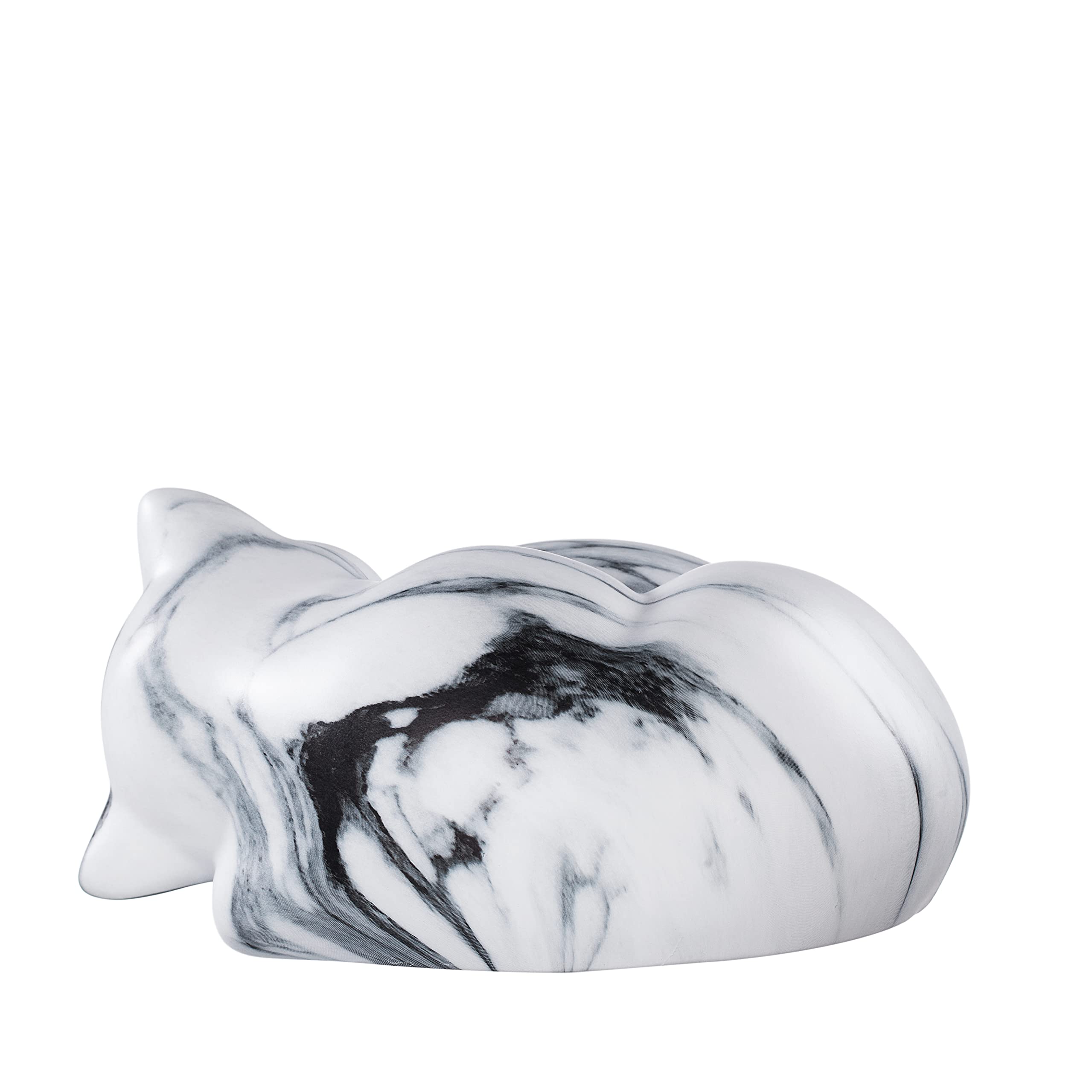 Kriss Art Pet Urns,Sleeping Resin Cremation Cat Urn, Cat Urns For Ashes, Small Animal Urn (White)